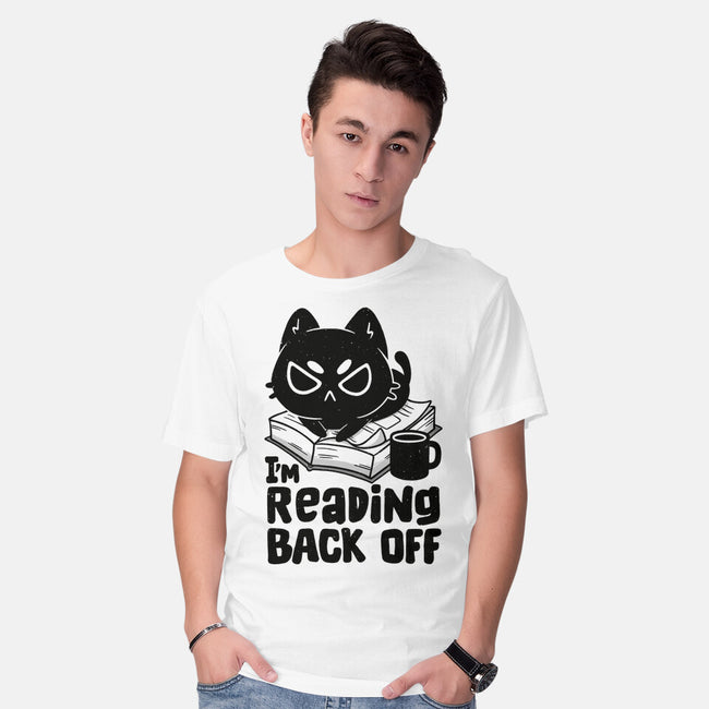 I'm Reading Back Off Cat-Mens-Basic-Tee-koalastudio