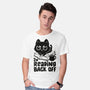 I'm Reading Back Off Cat-Mens-Basic-Tee-koalastudio