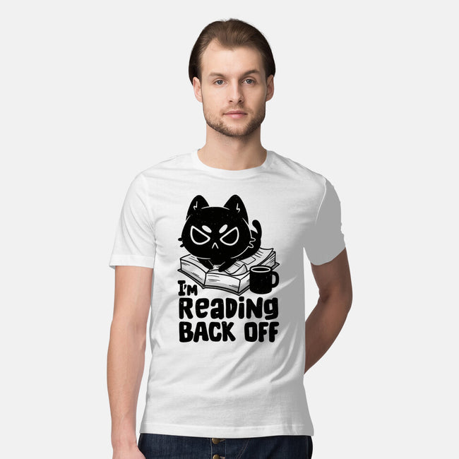 I'm Reading Back Off Cat-Mens-Premium-Tee-koalastudio