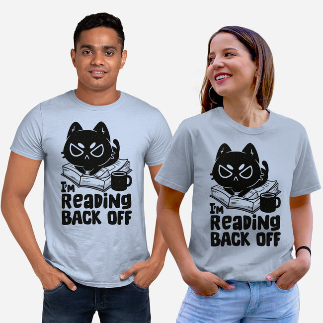 I'm Reading Back Off Cat-Unisex-Basic-Tee-koalastudio