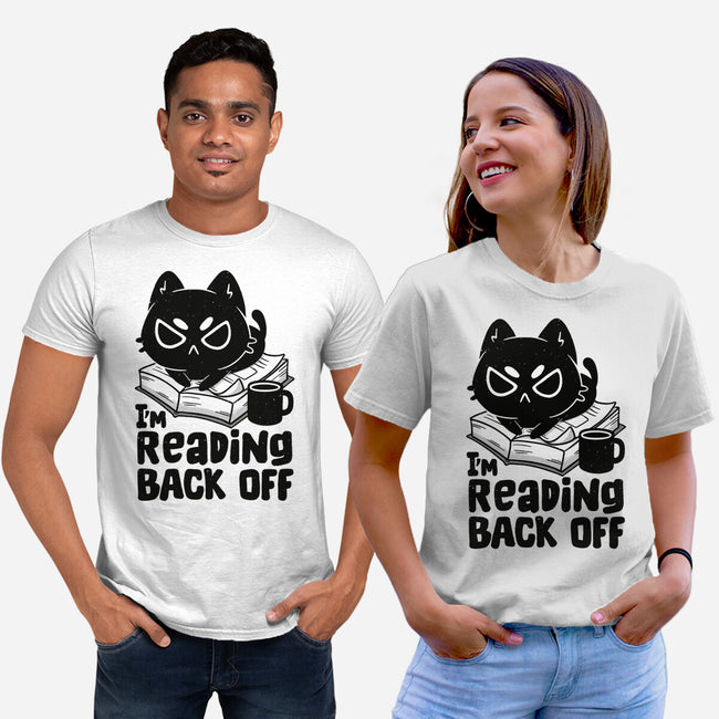 I'm Reading Back Off Cat-Unisex-Basic-Tee-koalastudio