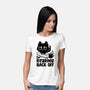 I'm Reading Back Off Cat-Womens-Basic-Tee-koalastudio