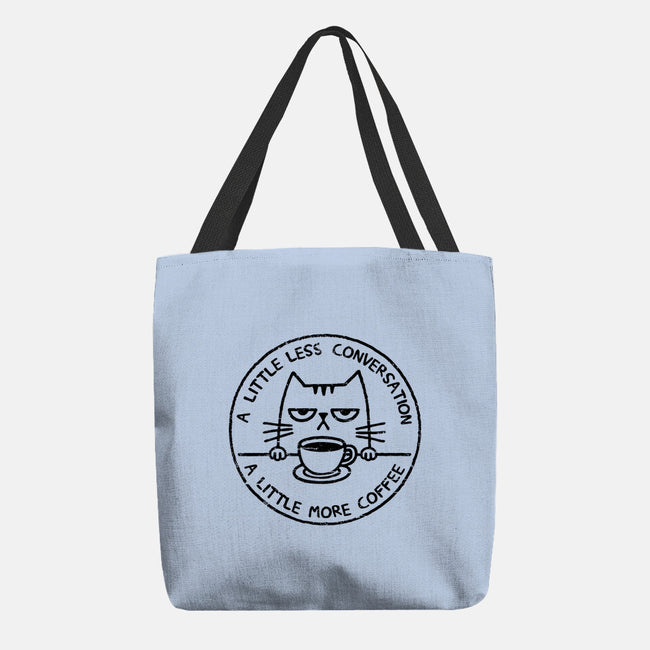 A Little More Coffee-None-Basic Tote-Bag-BridgeWalker