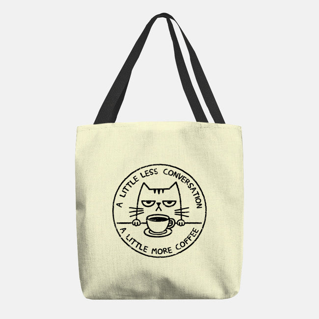 A Little More Coffee-None-Basic Tote-Bag-BridgeWalker