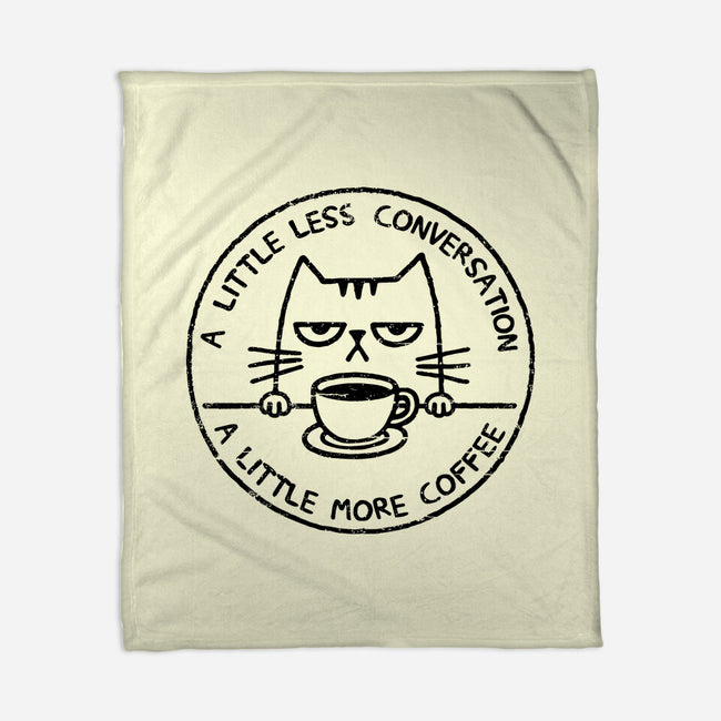 A Little More Coffee-None-Fleece-Blanket-BridgeWalker
