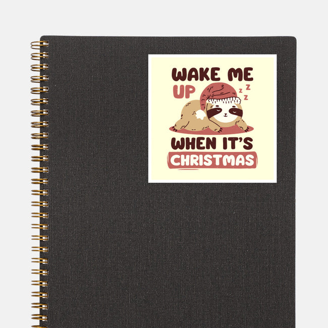 Wake Me Up When It's Christmas-None-Glossy-Sticker-brunopires