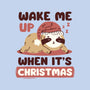 Wake Me Up When It's Christmas-Womens-Fitted-Tee-brunopires