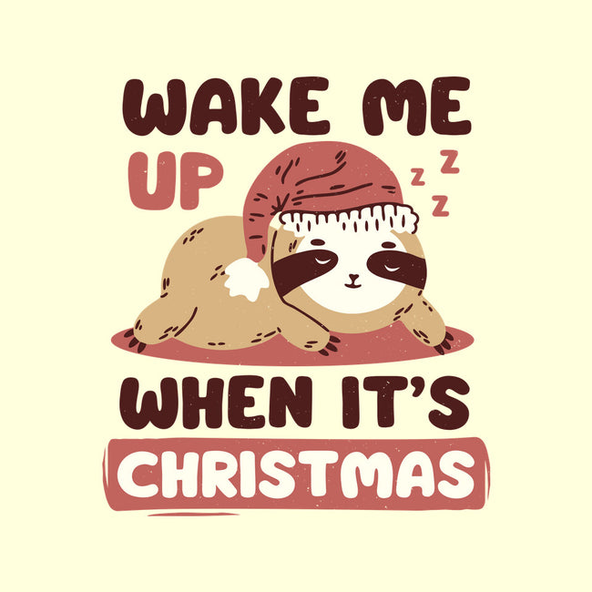 Wake Me Up When It's Christmas-None-Adjustable Tote-Bag-brunopires