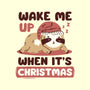 Wake Me Up When It's Christmas-None-Adjustable Tote-Bag-brunopires