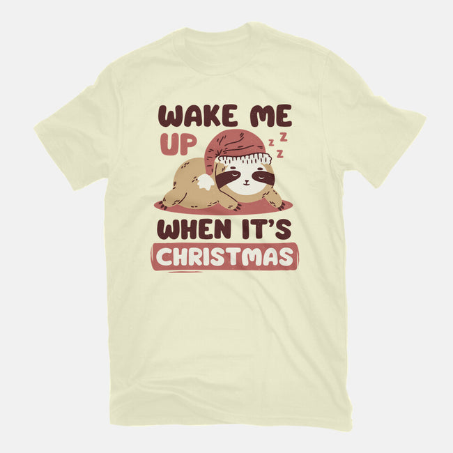 Wake Me Up When It's Christmas-Mens-Basic-Tee-brunopires