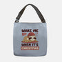 Wake Me Up When It's Christmas-None-Adjustable Tote-Bag-brunopires