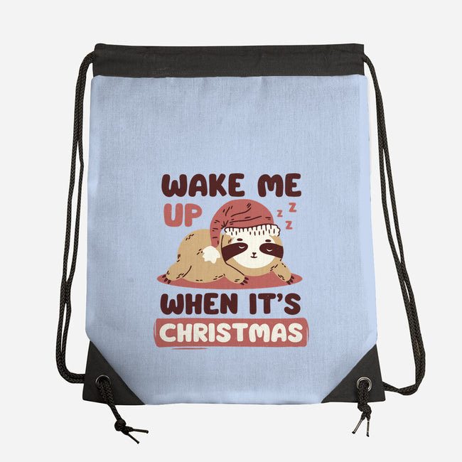 Wake Me Up When It's Christmas-None-Drawstring-Bag-brunopires