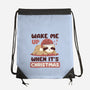 Wake Me Up When It's Christmas-None-Drawstring-Bag-brunopires