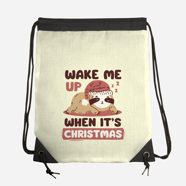 Wake Me Up When It's Christmas-None-Drawstring-Bag-brunopires