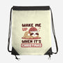 Wake Me Up When It's Christmas-None-Drawstring-Bag-brunopires
