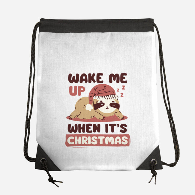 Wake Me Up When It's Christmas-None-Drawstring-Bag-brunopires
