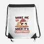 Wake Me Up When It's Christmas-None-Drawstring-Bag-brunopires