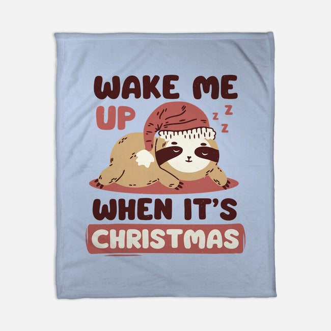 Wake Me Up When It's Christmas-None-Fleece-Blanket-brunopires