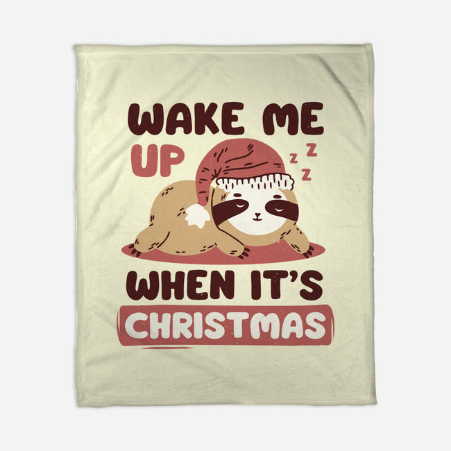 Wake Me Up When It's Christmas-None-Fleece-Blanket-brunopires