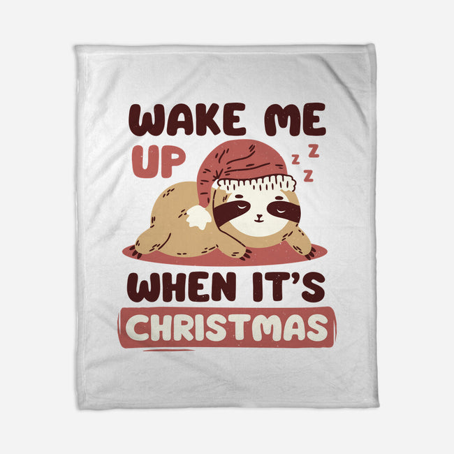 Wake Me Up When It's Christmas-None-Fleece-Blanket-brunopires