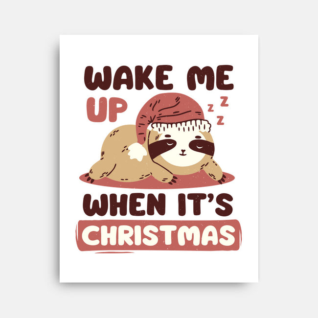 Wake Me Up When It's Christmas-None-Stretched-Canvas-brunopires