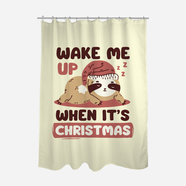 Wake Me Up When It's Christmas-None-Polyester-Shower Curtain-brunopires