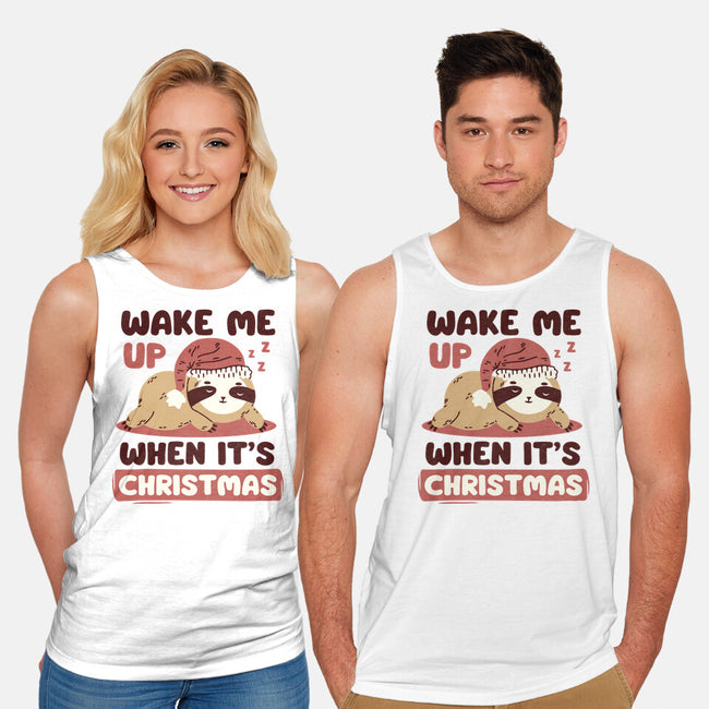 Wake Me Up When It's Christmas-Unisex-Basic-Tank-brunopires