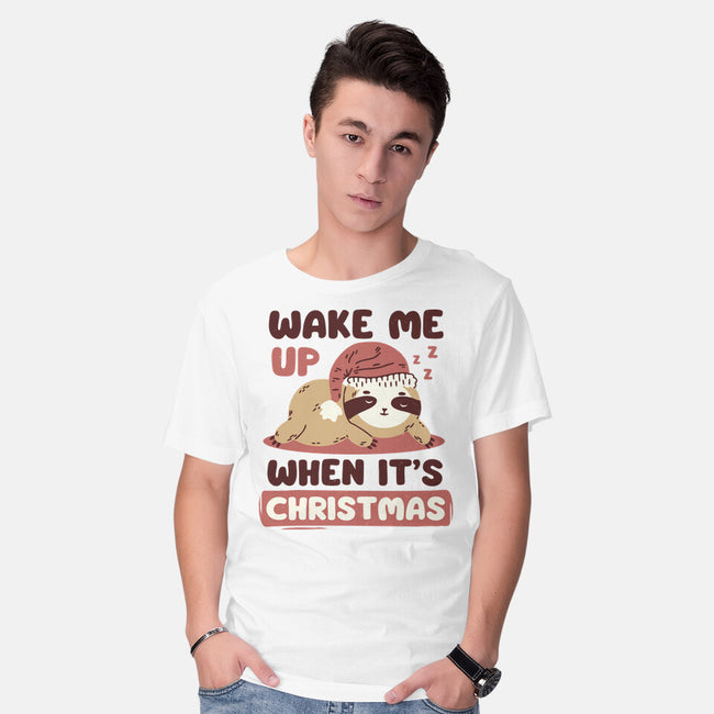 Wake Me Up When It's Christmas-Mens-Basic-Tee-brunopires