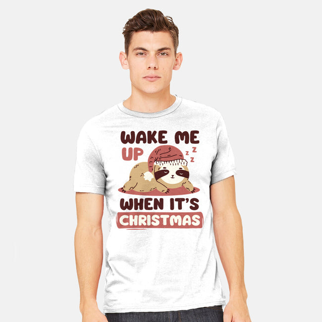 Wake Me Up When It's Christmas-Mens-Heavyweight-Tee-brunopires