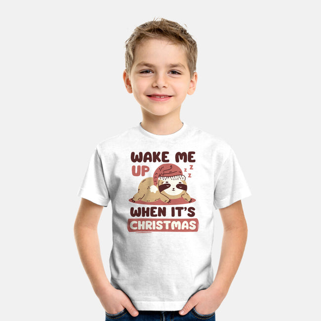 Wake Me Up When It's Christmas-Youth-Basic-Tee-brunopires
