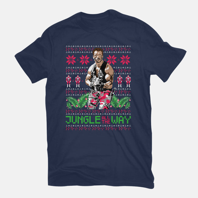 Jungle All The Way-Womens-Fitted-Tee-rocketman_art