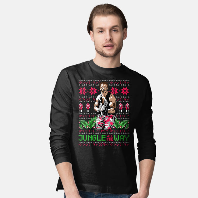 Jungle All The Way-Mens-Long Sleeved-Tee-rocketman_art