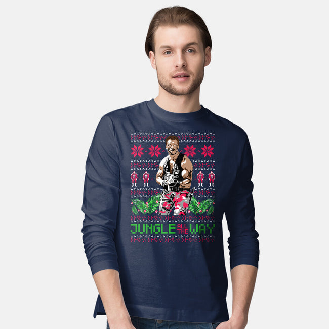 Jungle All The Way-Mens-Long Sleeved-Tee-rocketman_art
