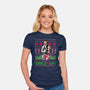 Jungle All The Way-Womens-Fitted-Tee-rocketman_art