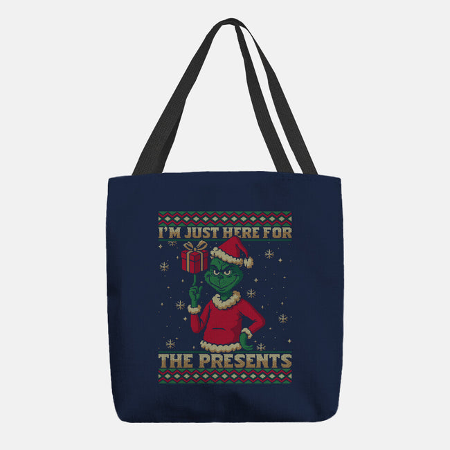 Just Here For The Presents-None-Basic Tote-Bag-Popnotic