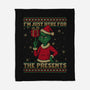 Just Here For The Presents-None-Fleece-Blanket-Popnotic