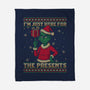 Just Here For The Presents-None-Fleece-Blanket-Popnotic