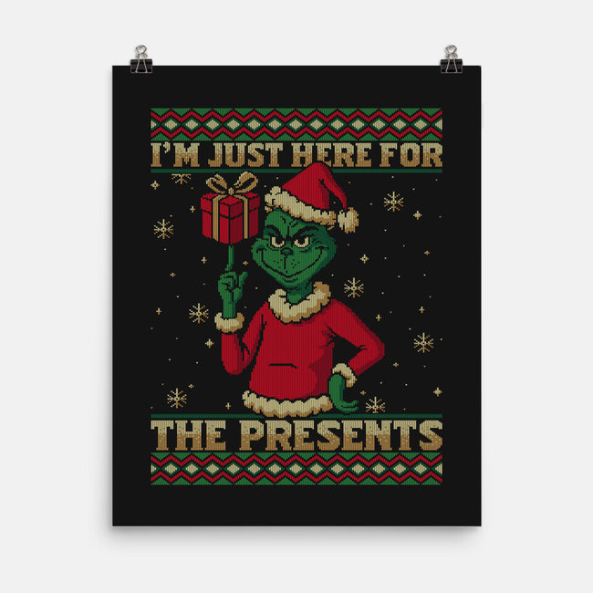 Just Here For The Presents-None-Matte-Poster-Popnotic