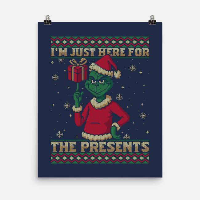 Just Here For The Presents-None-Matte-Poster-Popnotic