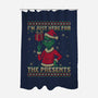 Just Here For The Presents-None-Polyester-Shower Curtain-Popnotic