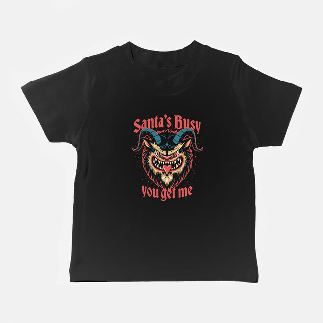 Santa's Busy-Baby-Basic-Tee-Popnotic