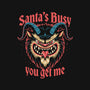 Santa's Busy-None-Adjustable Tote-Bag-Popnotic