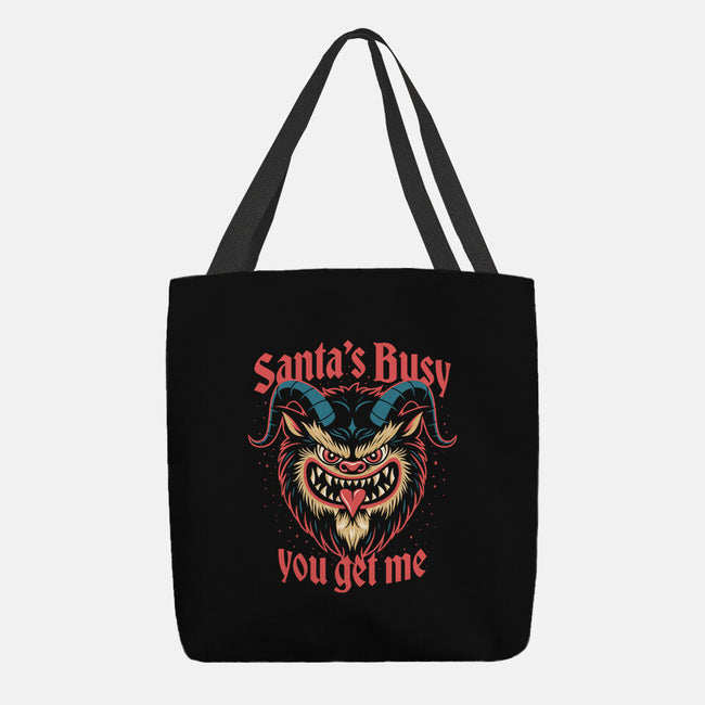 Santa's Busy-None-Basic Tote-Bag-Popnotic