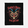 Santa's Busy-None-Fleece-Blanket-Popnotic