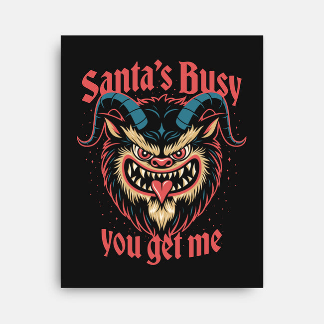Santa's Busy-None-Stretched-Canvas-Popnotic