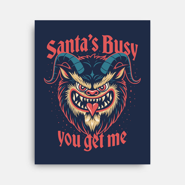 Santa's Busy-None-Stretched-Canvas-Popnotic