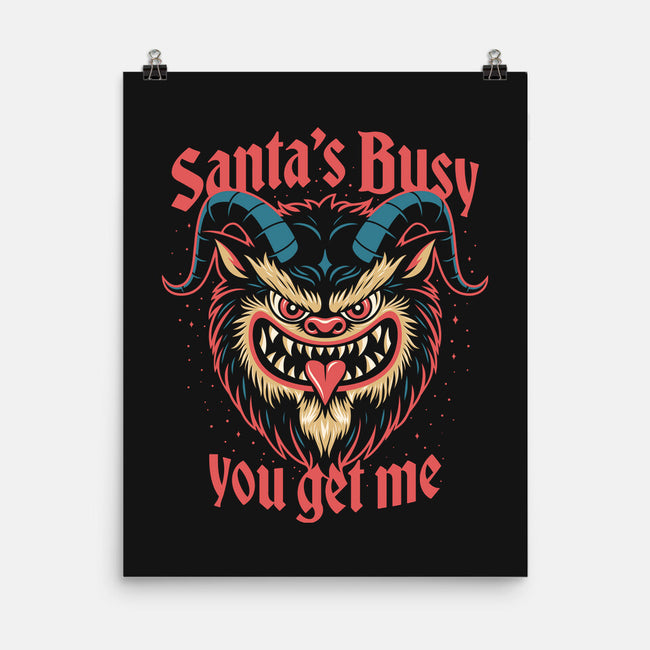 Santa's Busy-None-Matte-Poster-Popnotic