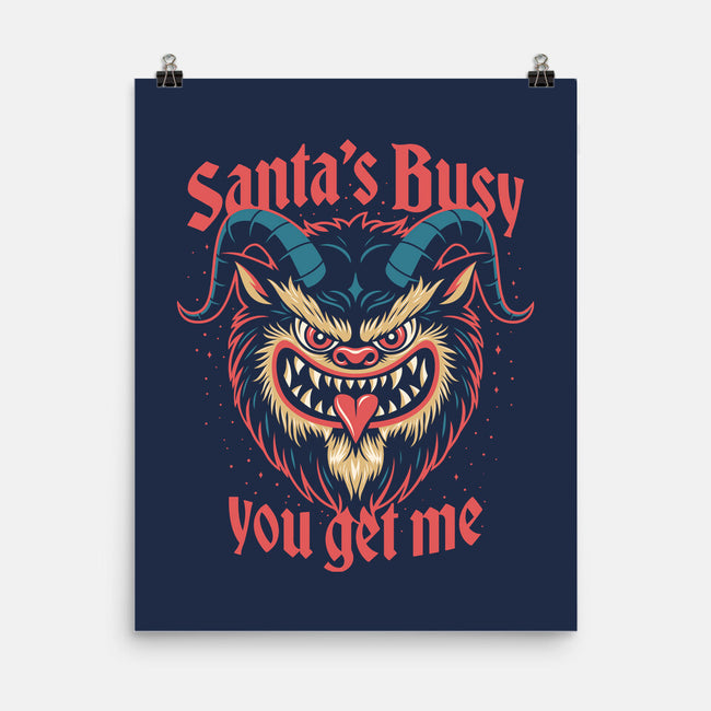 Santa's Busy-None-Matte-Poster-Popnotic