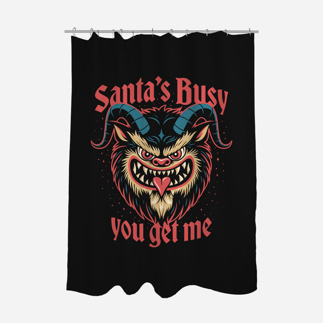 Santa's Busy-None-Polyester-Shower Curtain-Popnotic