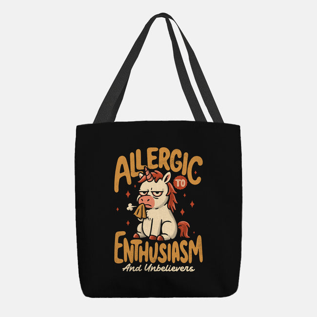 Allergic To Enthusiasm-None-Basic Tote-Bag-Popnotic
